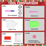 Christmas Diamond Painting Kits for Adults Red Truck Diamond Art Kits for Adults DIY 5D Diamond Painting Kits for Beginners Home Wall Decor 12x16inch Mandun