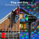 Christmas Laser Lights Outdoors Decoration Projector Light Waterproof LED Star Show for Xmas Decor House Home Yard Garden Patio Wall Indoor, Red and Green with Wireless Remote YMing