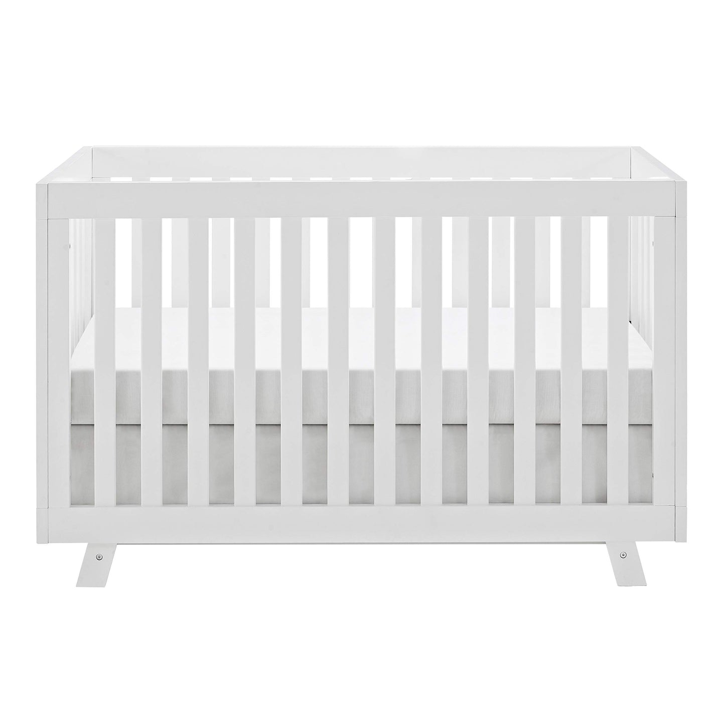 Storkcraft Beckett Convertible Crib (White) – Converts from Baby Crib to Toddler Bed and Daybed, Fits Standard Full-Size Crib Mattress, Adjustable Mattress Support Base - WoodArtSupply