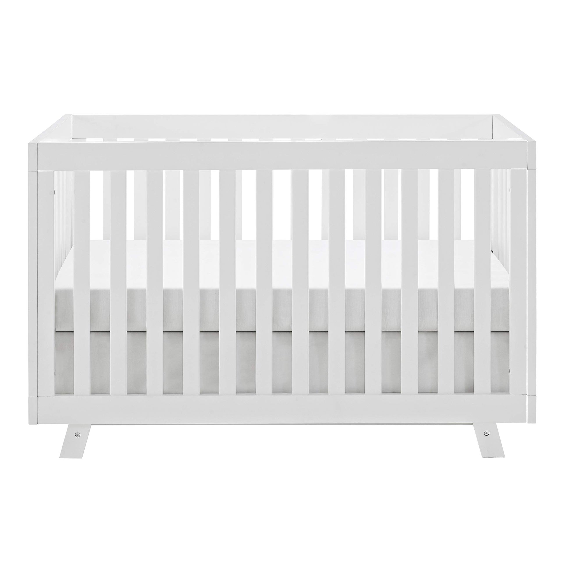 Storkcraft Beckett Convertible Crib (White) – Converts from Baby Crib to Toddler Bed and Daybed, Fits Standard Full-Size Crib Mattress, Adjustable Mattress Support Base - WoodArtSupply