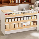 Small Reception Desk, Retail Counter with Outer Display Shelf & Lockable Drawer, Modern Front Desk Reception Room Table, Checkout Table for Lobby, Shop, Home Office (Right Hand Cabinet, 39.37 in) ZWDMAER