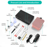 Gocheer Airbrush Kit with Air Compressor, 40 48 PSI High Pressure Air Brush Non-Clogging with 0.2/0.3/0.5mm Nozzle/Cleaning Sets, Ideal for Painting, Modeling, Cake Decor, Makeup (Pink, 40 PSI) Gocheer