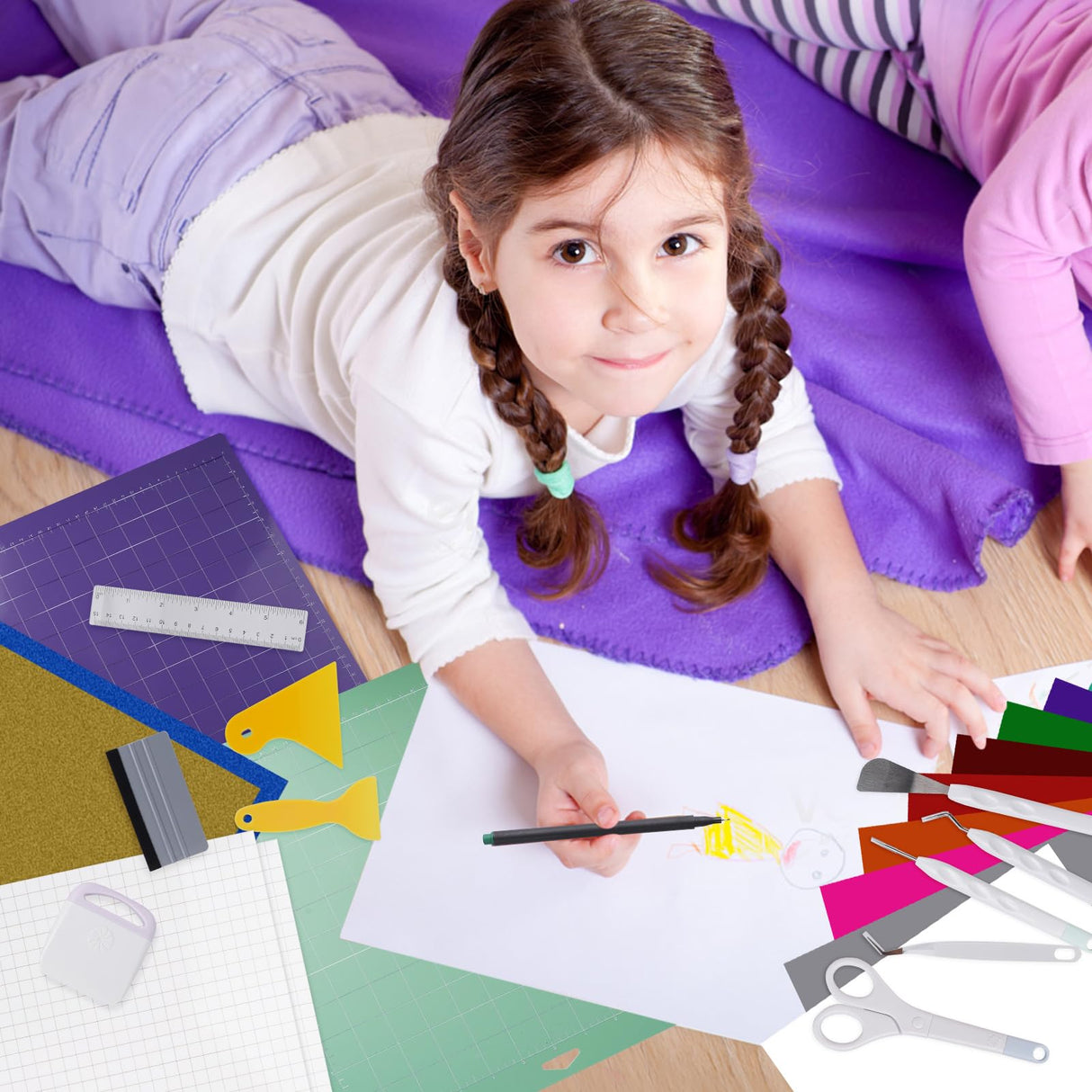 The Ultimate Accessories and Supplies Bundle for Cricut Makers and All Explore Air - The Perfect Bundle/Tool Kit for Beginners, Pros and Skilled Crafters - Instantly Create Amazing Crafting Projects Dimflue