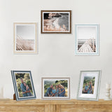 Daofary 5x7 Picture Frame Set of 6, Rustic Farmhouse Photo Frame, Display 4x6 with Mat or 5x7 Without Mat for Decorative on Wall Hanging and Tabletop Placement Daofary
