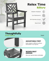 AXMOLM 12 Piece HDPE Outdoor Dining Set for 10, Patio Dining Furniture Set with 2 Table and Umbrella Hole, Outdoor Table and Chairs for Garden, Poolside, Backyard, Deck AXMOLM