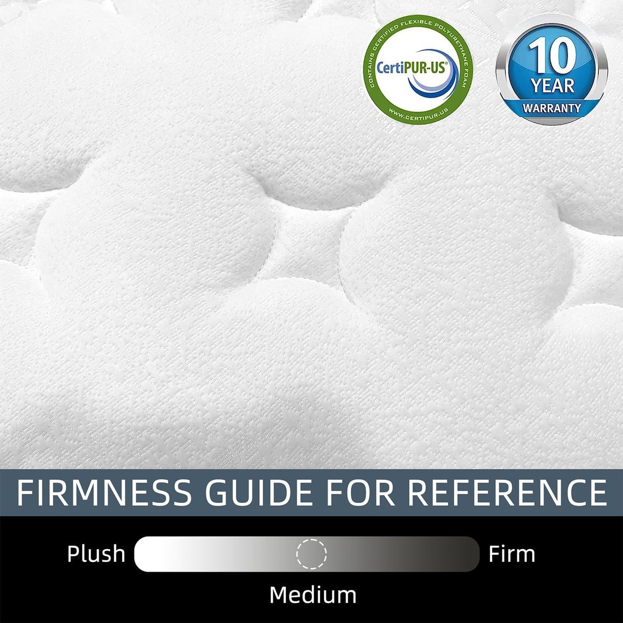 VERHOPE Full Size Mattress,14 inch Full Mattress in a Box,Motion Isolation with Individually Pocket Spring,Medium Firm Memory Foam Hybrid Mattress,Edge Support,CertiPUR-US VERHOPE