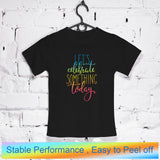 24 Pcs Iron on Decals for Clothing Positive Iron on Patches Inspirational Quote HTV Stickers Printable Heat Transfer Vinyl Designs Sublimation Transfers Patches for Jackets Hat Backpack DIY Craft Tinlade