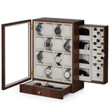 Homde Watch Box Wooden Display: Large Wood Storage for Men's Nightstand - Timeless Home Organizer (L Size) Homde