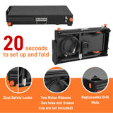 Portable Outdoor Grill Table, Folding Grill Cart Solid and Sturdy, Blackstone Griddle Stand Large Space, Blackstone Table with Paper Towel Holder, Grill Stand for Blackstone Griddle, Ninja Grill etc. DeintYei