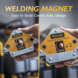 TOOLIOM Arrow Welding Magnets 6Pcs 25LB & 50 LB & 75 LB Strong Hold Magnetic Welding Holder Welder Magnet Set Welding Accessories TOOLIOM