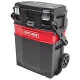 CRAFTSMAN 22-in. Rolling Tool Box with Wheels, Black, Plastic, Lockable (CMST20880) CRAFTSMAN