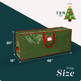 Handy Laundry, Christmas Tree Storage Bag - Stores 7.5 Foot Artificial Xmas Holiday Tree, Durable Waterproof Material, Zippered Bag, Carry Handles, Protects Against Dust, Insects and Moisture. Handy Laundry