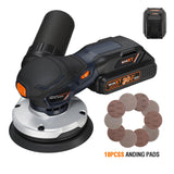 MAXXT Cordlees Random Orbital Sander, Burshless 20V Electric Sander, 7 Variable Speed Palm Sander, 4000-10000RPM, Dust Collector, Portable Sander Tools Kit for Woodworking（Battery Included） MAXXT