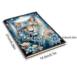DCIDBEI 2 Pack DIY Diamond Painting Notebook Tiger Horse A5 Blank Diamond Painting Diary Sketchbook Book Rhinestone Craft Diamond Art Notebook Students 50 Sheets Diamond Journal Kits DCIDBEI