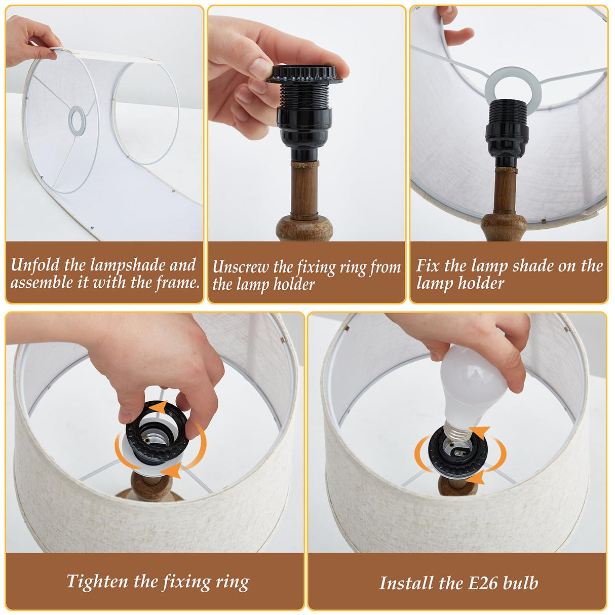 EJIAXIN Classical Table Lamps for Bedrooms Set of 2 - Touch Bedside Lamps with Dual USB Ports, 3 Way Dimmable Nightstand Lamps for End Tables, Farmhouse Night Stand Lamps for Living Room Guest Room EJIAXIN