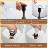 EJIAXIN Classical Table Lamps for Bedrooms Set of 2 - Touch Bedside Lamps with Dual USB Ports, 3 Way Dimmable Nightstand Lamps for End Tables, Farmhouse Night Stand Lamps for Living Room Guest Room EJIAXIN