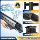 63"H Heavy Duty Garage Shelving Unit – 3000 lbs 5-Tier Adjustable Metal Storage Rack, Tool-Free Assembly, Rustproof Steel Organizer for Basement, Pantry, Warehouse, 45"W × 17.7"D × 63"H PRESTELION