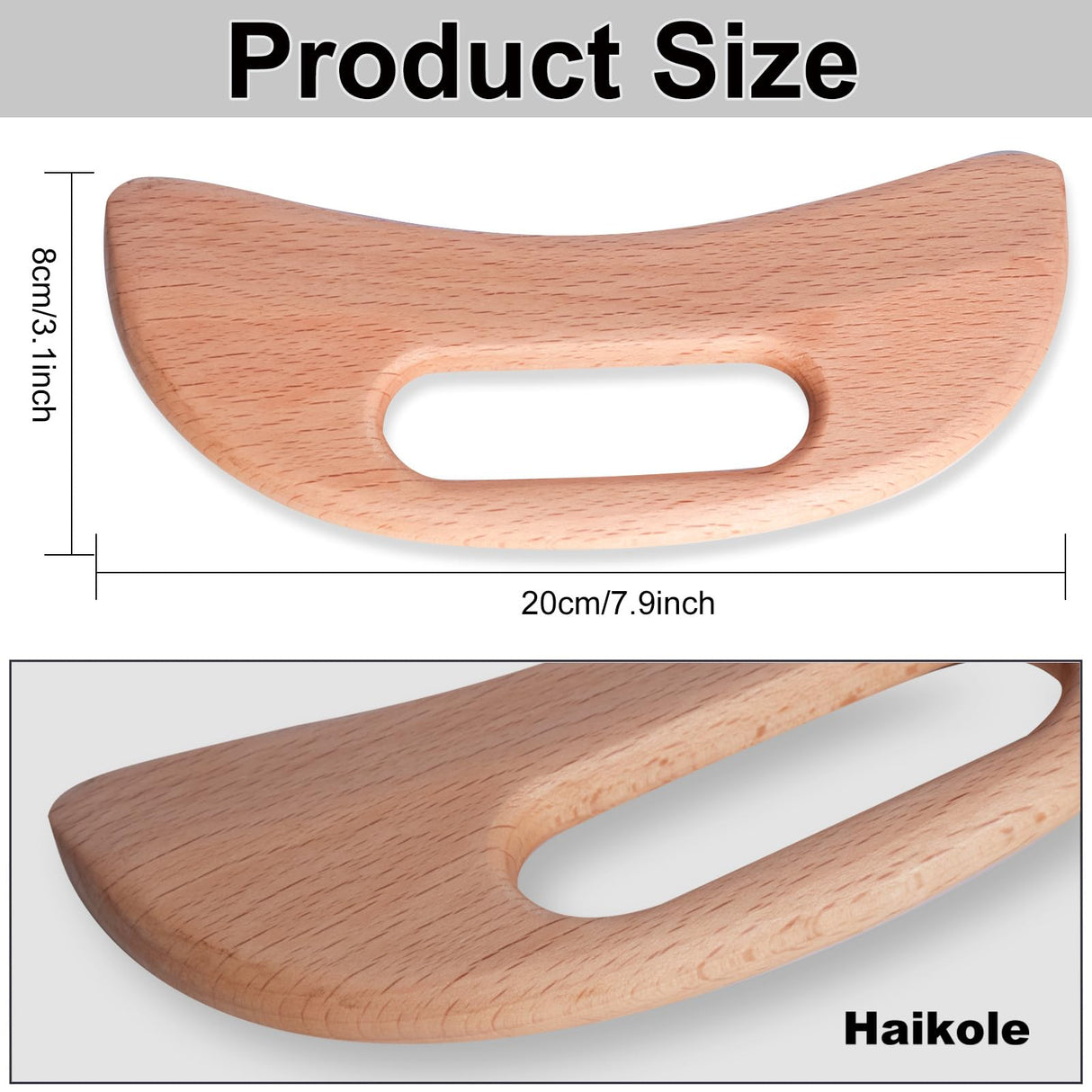 enttgo Body Gua Sha Tool Wooden Lymphatic Drainage Tool,Guasha Massage Tools for Anti Cellulite and Relieve Muscle Fatigue,Wood Therapy Massage Tools for Neck Back Face Leg Facial (A-Wood1) enttgo