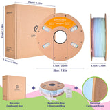 ERYONE Matte Rainbow 3D Printer PLA Filament 1.75 +/- 0.03mm, Matte Muticolor Filament PLA 1KG(2.2LBS) Spool, Matte Macaron Rainbow ERYONE