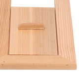 Fdit Sauna Air Vent, Wooden Rectangle Grille Ventilation Equipment Steam Room Accessory Sauna Accessories Fdit