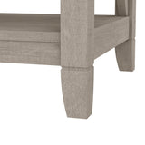 Bush Business Furniture Key West 5-Shelf Bookcase with X Pattern Accents in Washed Gray Bush Business Furniture