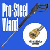 Westinghouse ePX3500 Electric Pressure Washer, 2500 Max PSI 1.76 Max GPM with Anti-Tipping Technology, Onboard Soap Tank, Pro-Style Steel Wand, 5-Nozzle Set, for Cars/Fences/Driveways/Home/Patios Westinghouse