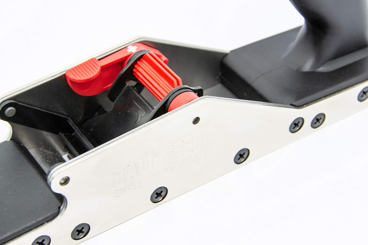 Bench plane RALI 260 Evolution N with easy settings, nickel-plated side and 4 chrome blades RALI