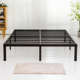 Wulanos King Size Bed Frame, 3500lbs Heavy Duty Metal Frames with Steel Slats Support 14 Inch High Platform Bedframe with Storage, No Box Spring Needed, Sturdy and Durable Noise-Free, Black Wulanos