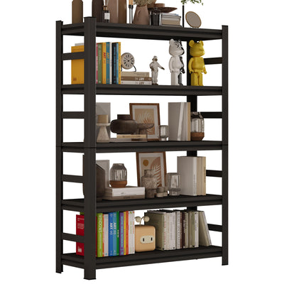Tall Bookshelves, 72 Inch High Metal Bookshelf with Adjustable Shelves, Book Organizer and Bookcases, Book Shelves for Bedroom, Office, Living Room, Black
