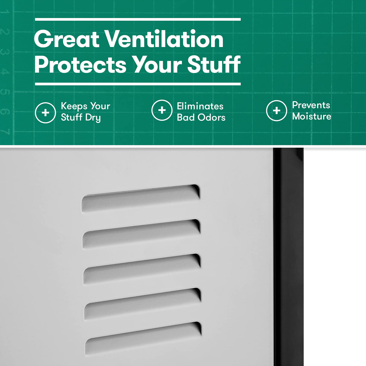 Fedmax Locker Storage Cabinet - 6 Metal Wall Lockers for School, Gym, Home, Office Employee Lock Box, 71 Inches High - Black/Grey Fedmax