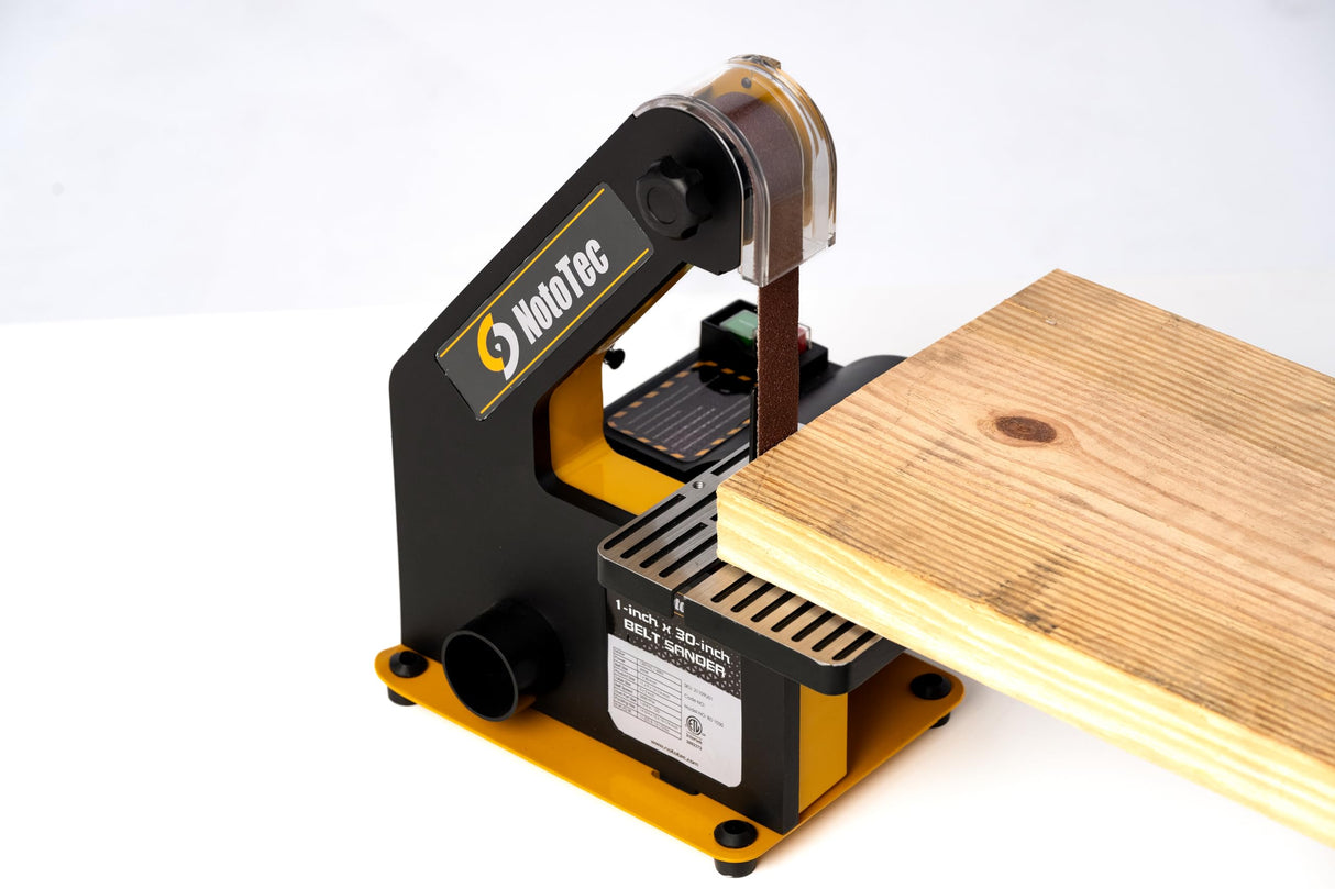 Nototec 1 x 30 inch Belt Sander for Woodworking, Powerful Bench Belt Sander For Metal Working with 1/3HP motor, 10A Belt Grinder nototec