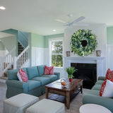 Easy Fine 26 Inch Artificial Eucalyptus Wreaths for Front Door for All Seasons,Spring Summer Fall Autumn Winter Christmas Wreath,Large Neutral Everyday Greenery Wreath,Home Wall Door Porch Decor Easy Fine