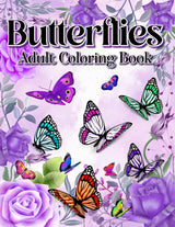 Butterflies Adult Coloring Book Majosta