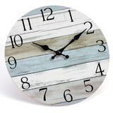 HYLANDA Wall Clock, Silent Non Ticking Wall Clocks Battery Operated, Rustic Wooden Clocks Decorative for Kitchen, Bathroom, Bedroom, Living Room, (8 Inch) HYLANDA