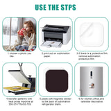 SAVITA 24pcs Sublimation Fridge Magnets, 2x2inch Sublimation Magnet Blanks Bulk Square Refrigerator Magnets for Home Kitchen Office Whiteboard Decoration SAVITA