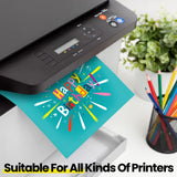 Harloon 500 Sheets Colored Construction Paper Bulk Heavyweight Construction Paper A4 Size Thick Cardstock for DIY Craft Supplies, 120 GSM Harloon