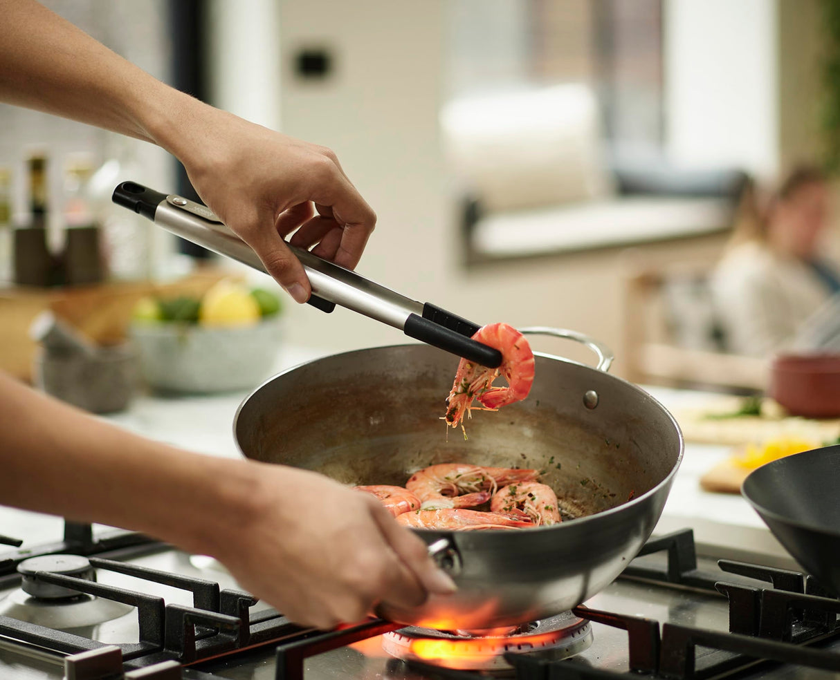 Joseph Joseph Elevate Fusion Set of 2 Silicone Tongs with Integrated Tool Rests, Stainless Steel Joseph Joseph