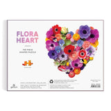 Flora Heart 750 Piece Shaped Puzzle from Galison - Vivid and Bright Puzzle Featuring The Photographic Work of Julie Seabrook Ream, Challenging and Fun, Thick and Sturdy Pieces, Makes an Amazing Gift! Galison