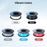 Comgrow PLA 3D Printer Filament, Durable and Stronger 3D Printer PLA Filament 1.75mm Fit Most 3D Printers, Dimensional Accuracy +/- 0.02 mm, 2LBS Spool PLA Grey Comgrow