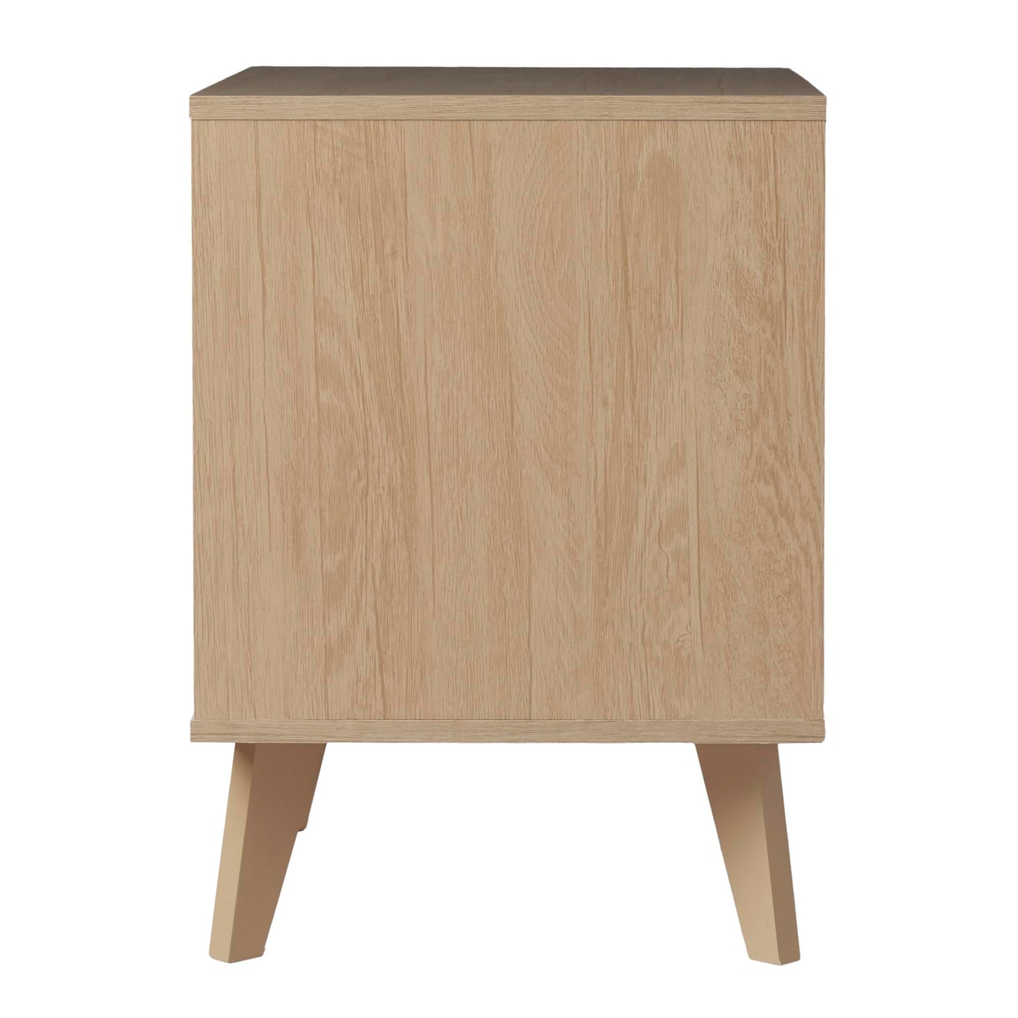 Walker Edison Raelyn Mid-Century Modern 1-Drawer Nightstand, 20 Inch, Riviera - WoodArtSupply