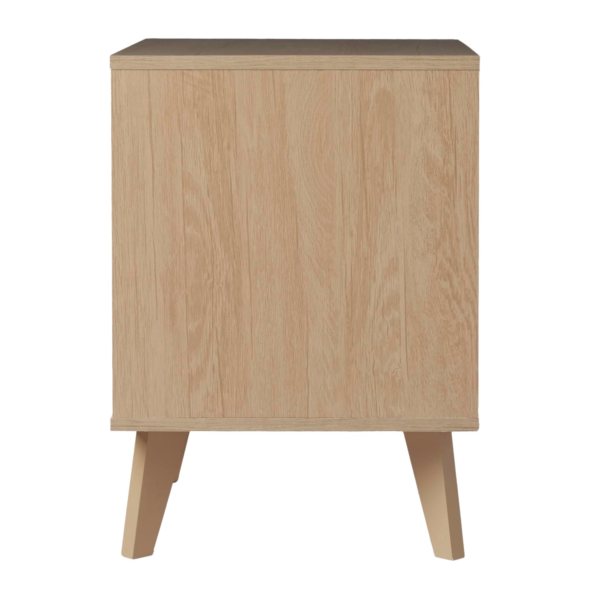 Walker Edison Raelyn Mid-Century Modern 1-Drawer Nightstand, 20 Inch, Riviera - WoodArtSupply