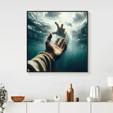 Yezavesu Diamond Art Kits for Adults, Jesus 5D Diamond Painting Kit for Beginners, Inspiring Faith DIY Round Full Drill Painting with Gem Art Kits for Home Wall Decor 14 x 14 Inch Yezavesu