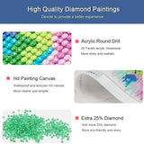 Gearock Diamond Art Kits for Adults, Halloween Pumpkin Easy DIY Beginners 5D Diamond Painting Kits for Room Bedroom Living Room Bathroom Wall Decor 16x12 Inch Gearock