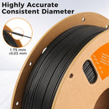 ERYONE Polypropylene Filament 1.75mm +/-0.03mm for 3D Printer, 3D Printing Filament PP 900g/Spool, Black ERYONE