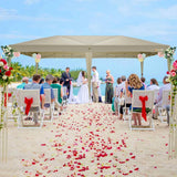 HOTEEL 10x20 Pop Up Canopy Tents for Parties, Outdoor Tent with 6 Sidewalls & 8 Wind-Resistant Rods & Carry Bag, Easy Setup for Patio Events, Wedding, Commercial, Waterproof and UV50+ Protection,Khaki Hoteel