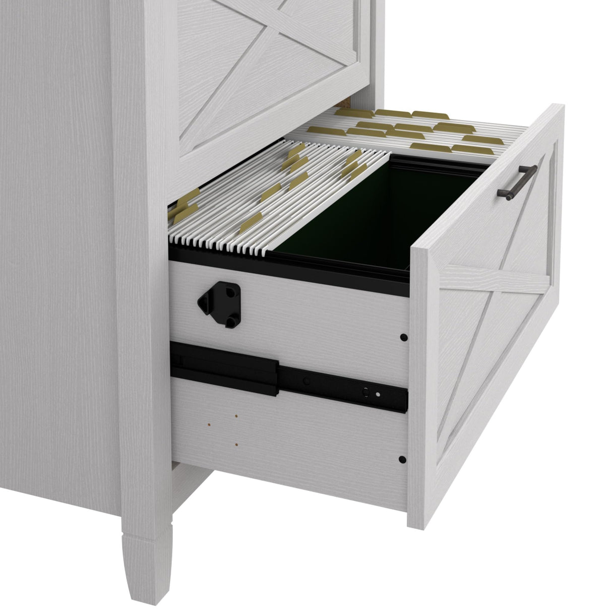 Bush Furniture Key West Lateral File Cabinet, Modern Farmhouse 2 Drawer File Cabinet for Home Office Bush Furniture