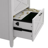 Bush Furniture Key West Lateral File Cabinet, Modern Farmhouse 2 Drawer File Cabinet for Home Office Bush Furniture