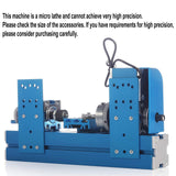 Mini Metal Lathe Machine DIY Tool Benchtop Wood Lathe Woodworking for Hobby Sience Education Modelmaking, AC110V-240V50/60HZ ele ELEOPTION
