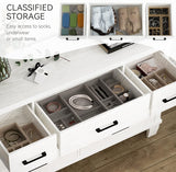 IDEALHOUSE Dresser for Bedroom with 7 Drawers, Modern Chest of Drawers Closet with Metal Handle, Wooden Dresser Organizer, for Bedroom, Living Room, White IDEALHOUSE