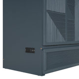 Tdewlye Queen Size Murphy Bed Wall Bed with Built-in USB Charging Ports & Drawer,Mobile Cabinet Murphy Chest Bed Wooden Space-Saving Folding Murphy Bed for Bedroom Guest Room (Gray-@LI) Tdewlye